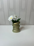 Gold Pebble Stacked Vase