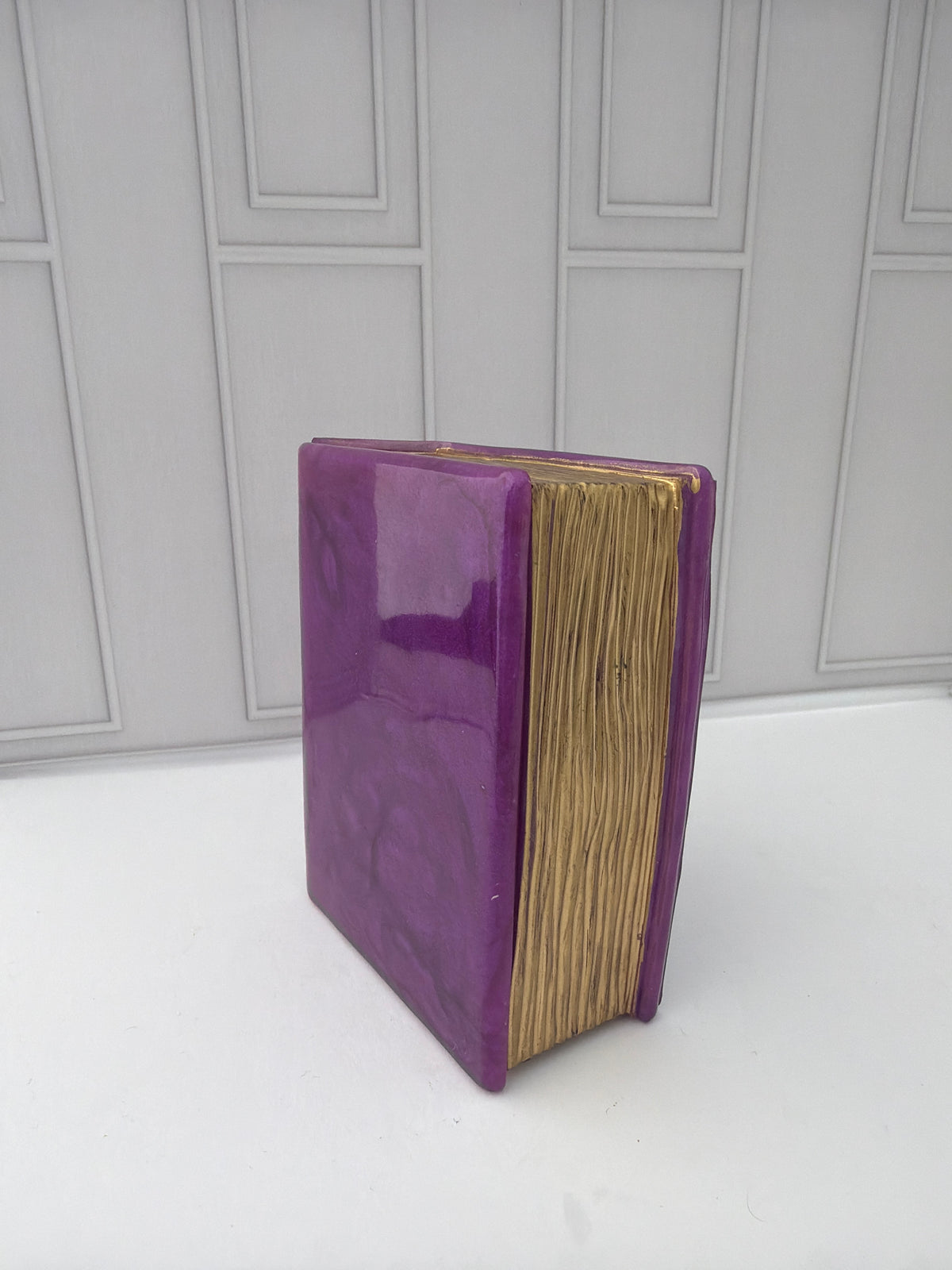 Book Box Purple & Gold