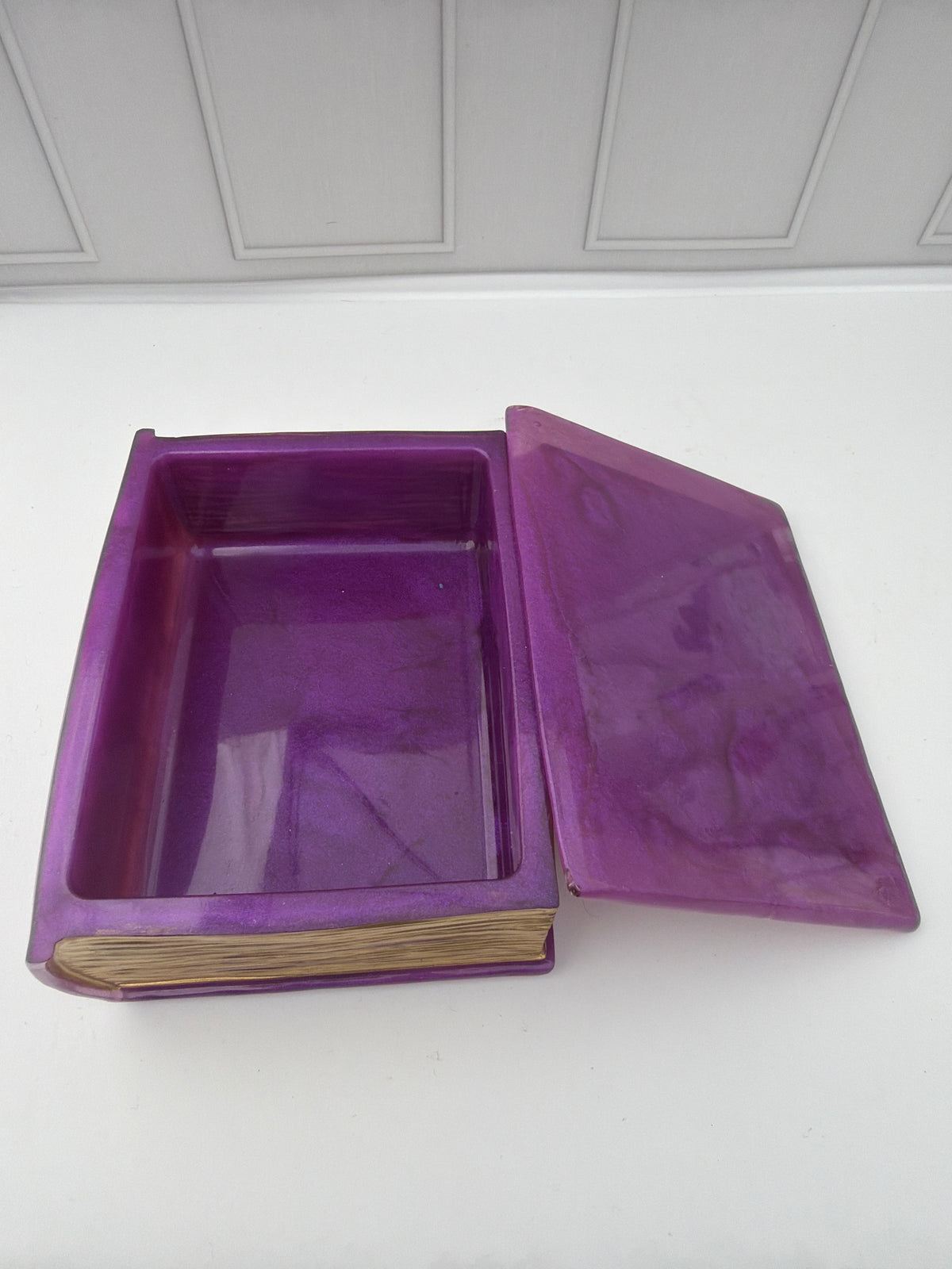 Book Box Purple & Gold