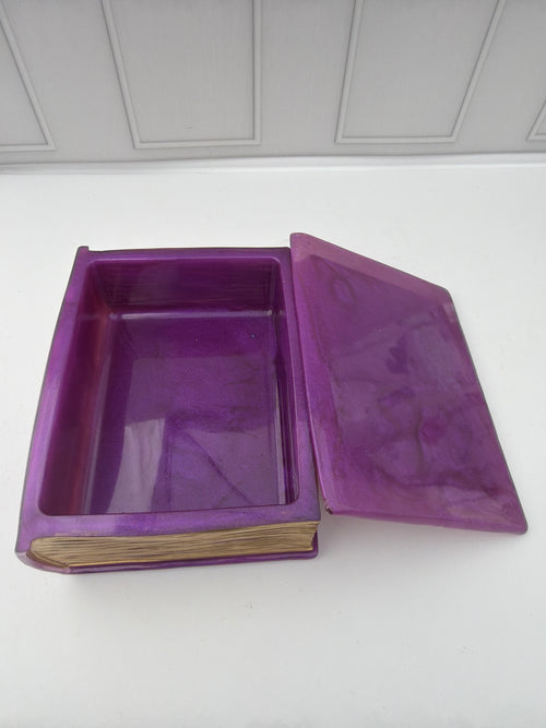 Book Box Purple & Gold