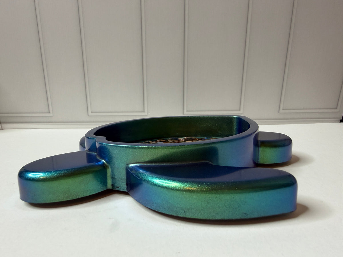 Sea Turtle Trinket Tray Teal/Blue Shift